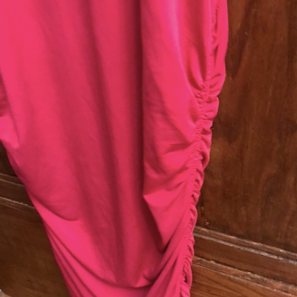 Michale Kors Size M pink round neck sleeveless ruched dress - Picture 4 of 4
